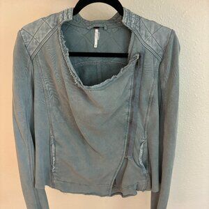 Free People- Sweater Moto Jacket